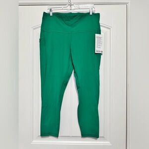 NWT Lululemon Align High-Rise Pant with Pockets 25" in Cascadia Green Size 16